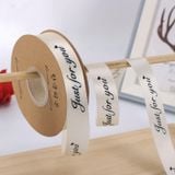  (2.5cm x Dài 45mét) Cuộn Ruy băng Lụa in chữ JUST FOR YOU trang trí hộp quà, bó hoa siêu xinh. 