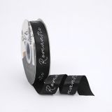  (2.5cm x Dài 45 mét) Cuộn Ruy Băng Lụa Chữ ROMANTIC đủ màu làm nơ, bó hoa, trang trí gói quà tặng siêu sang 