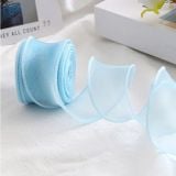  (4cm x Dài 4m) Cuộn Ruy Băng Voan Viền Sóng và Ánh Galaxy, Màu Sắc Trẻ Trung Thắt Nơ,Bó Hoa,Trang Trí Hộp Quà 