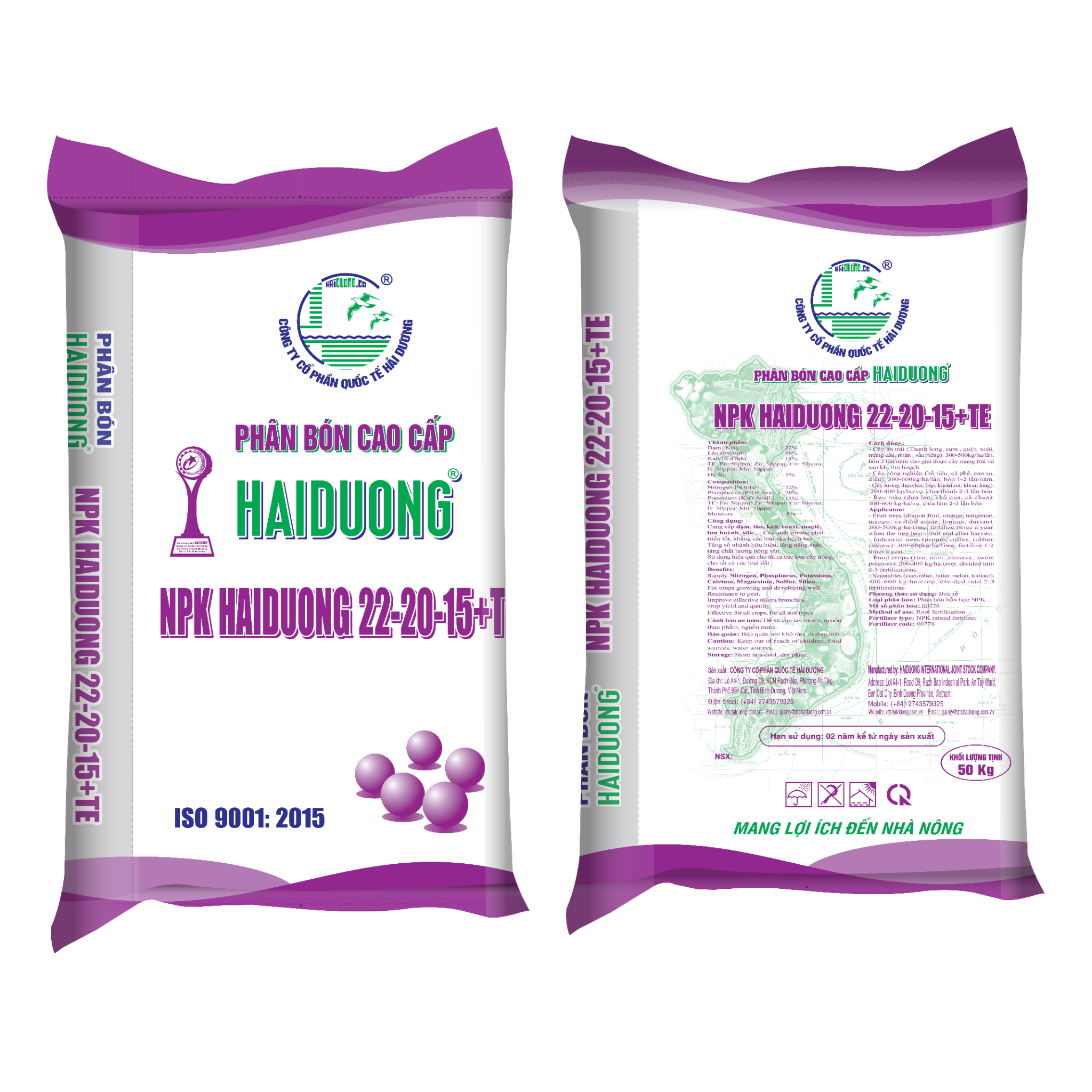  NPK HaiDuong 22-20-15+TE 