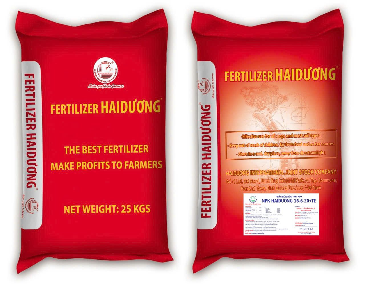  NPK HaiDuong 16-6-20+TE 