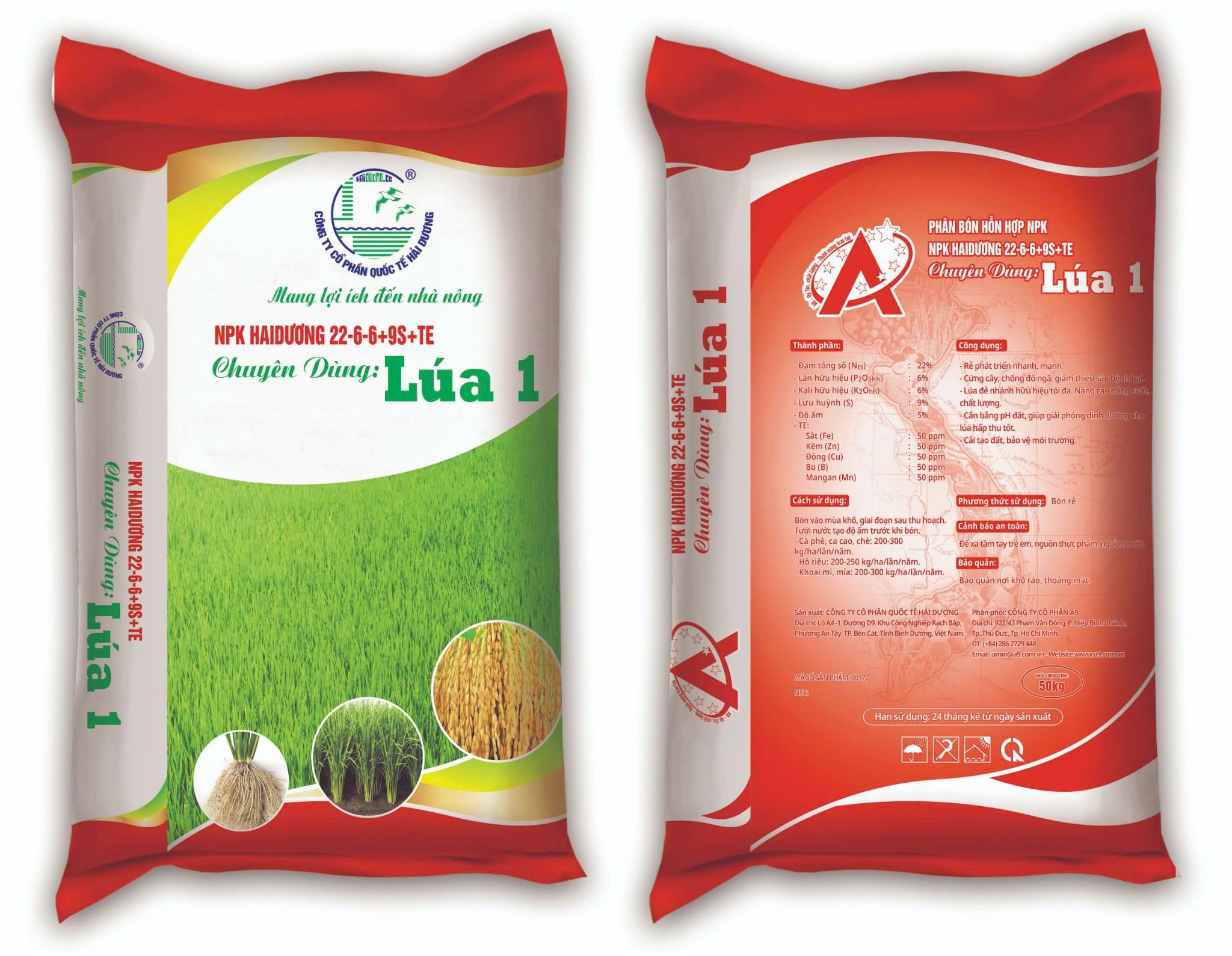  NPK HaiDuong 22-6-6-9S+TE 