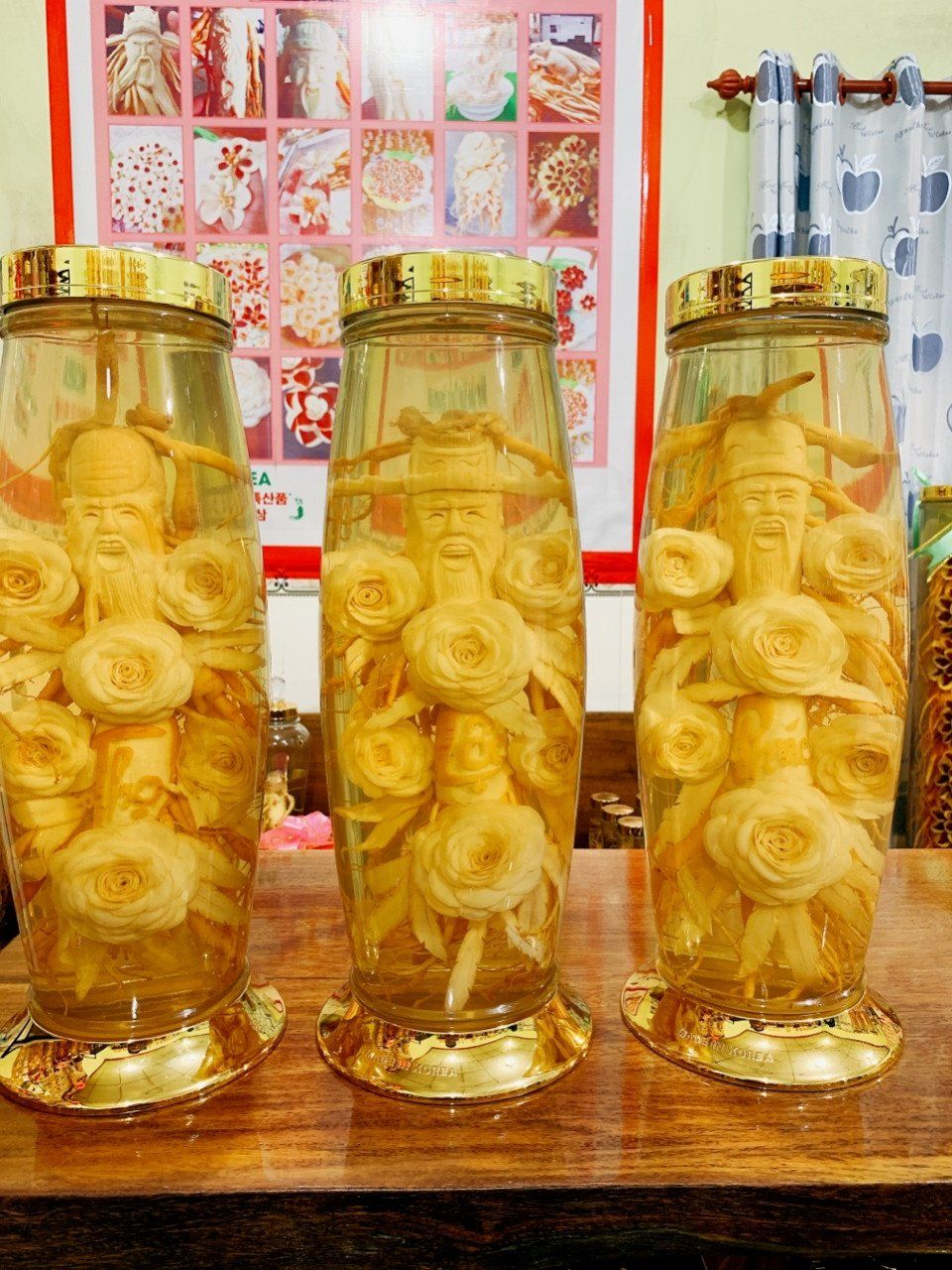  Rượu Sâm Hàn Quốc Khắc Phúc Lộc Thọ 