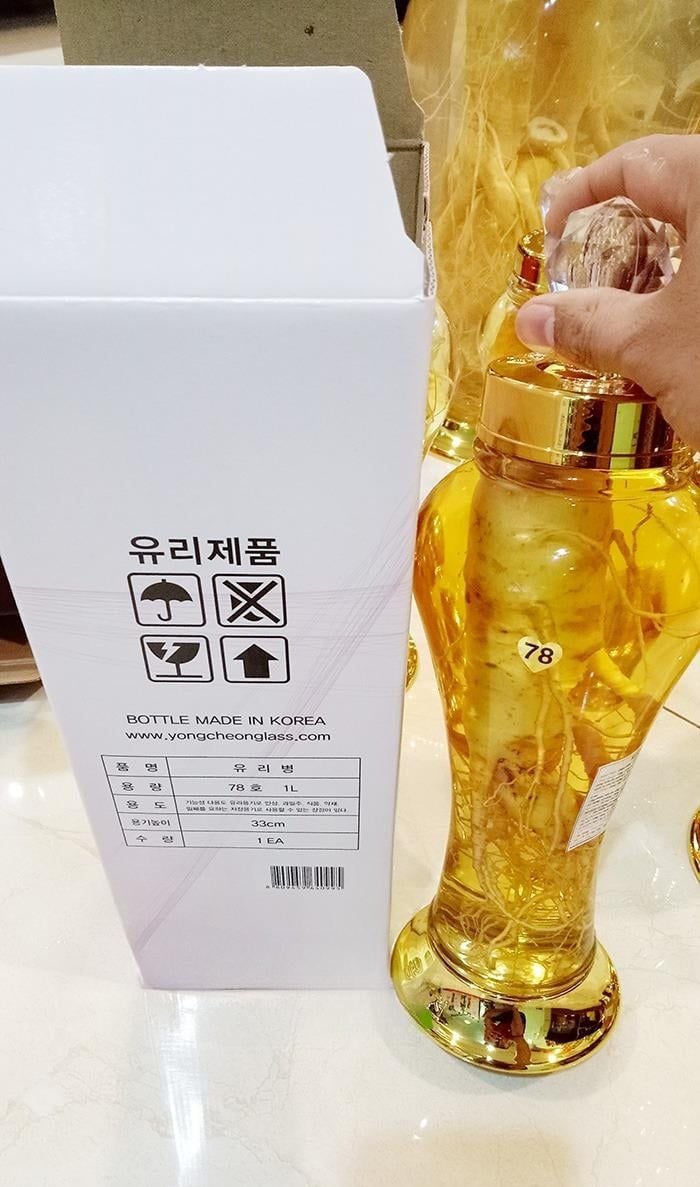  Bình Rượu Số 78 Ngâm Sâm Hàn Quốc 1L 