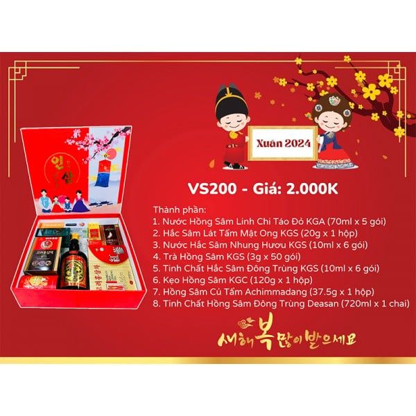  Quà Tặng Hồng Sâm 2024 - VS200 