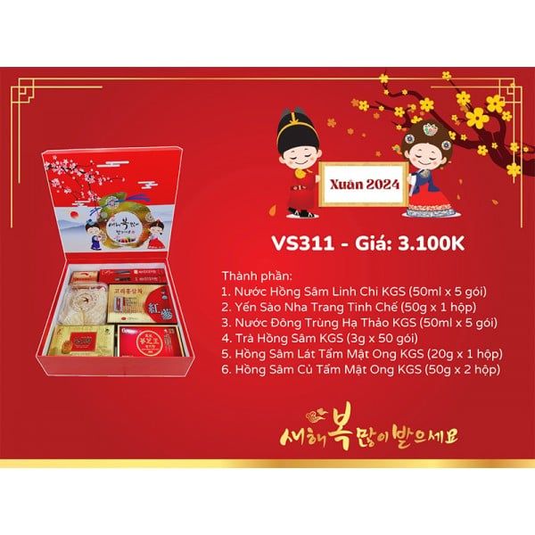  Quà Tặng Hồng Sâm 2024 - VS311 
