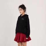  Áo Hoodie Unisex Form Oversize - Đen 