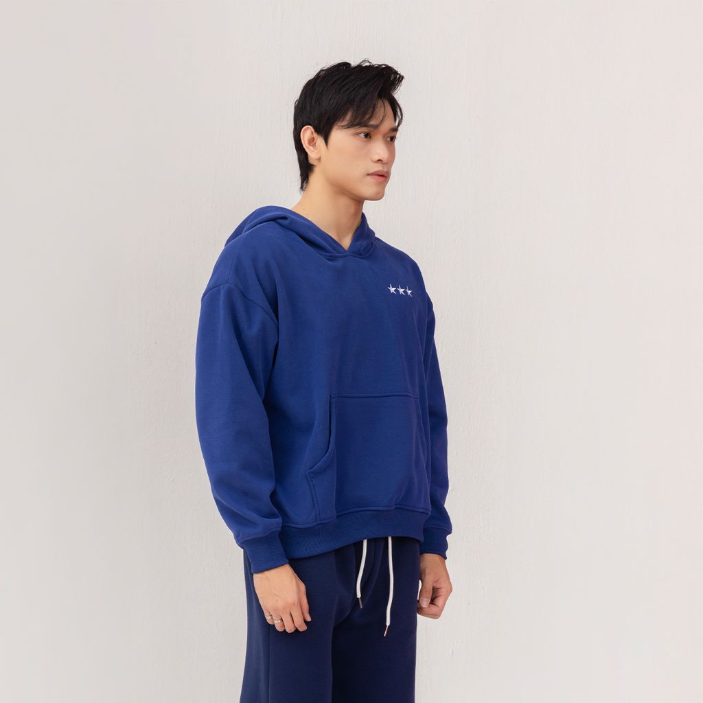 Áo Hoodie Unisex Form Oversize - Xanh than