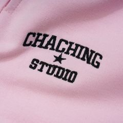 QUẦN SHORT NỈ THÊU LOGO - HỒNG