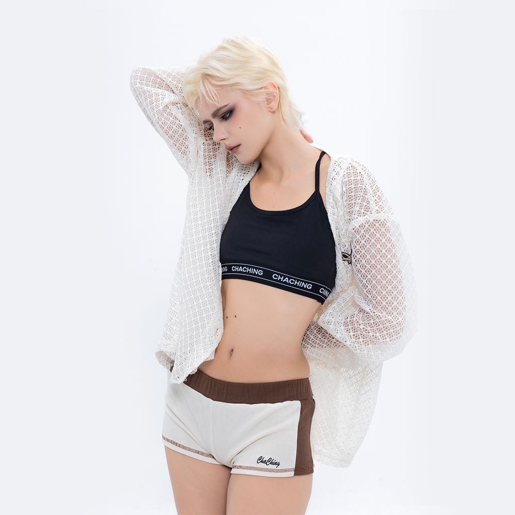CHACHING MESH CARDIGAN – CREAM WHITE