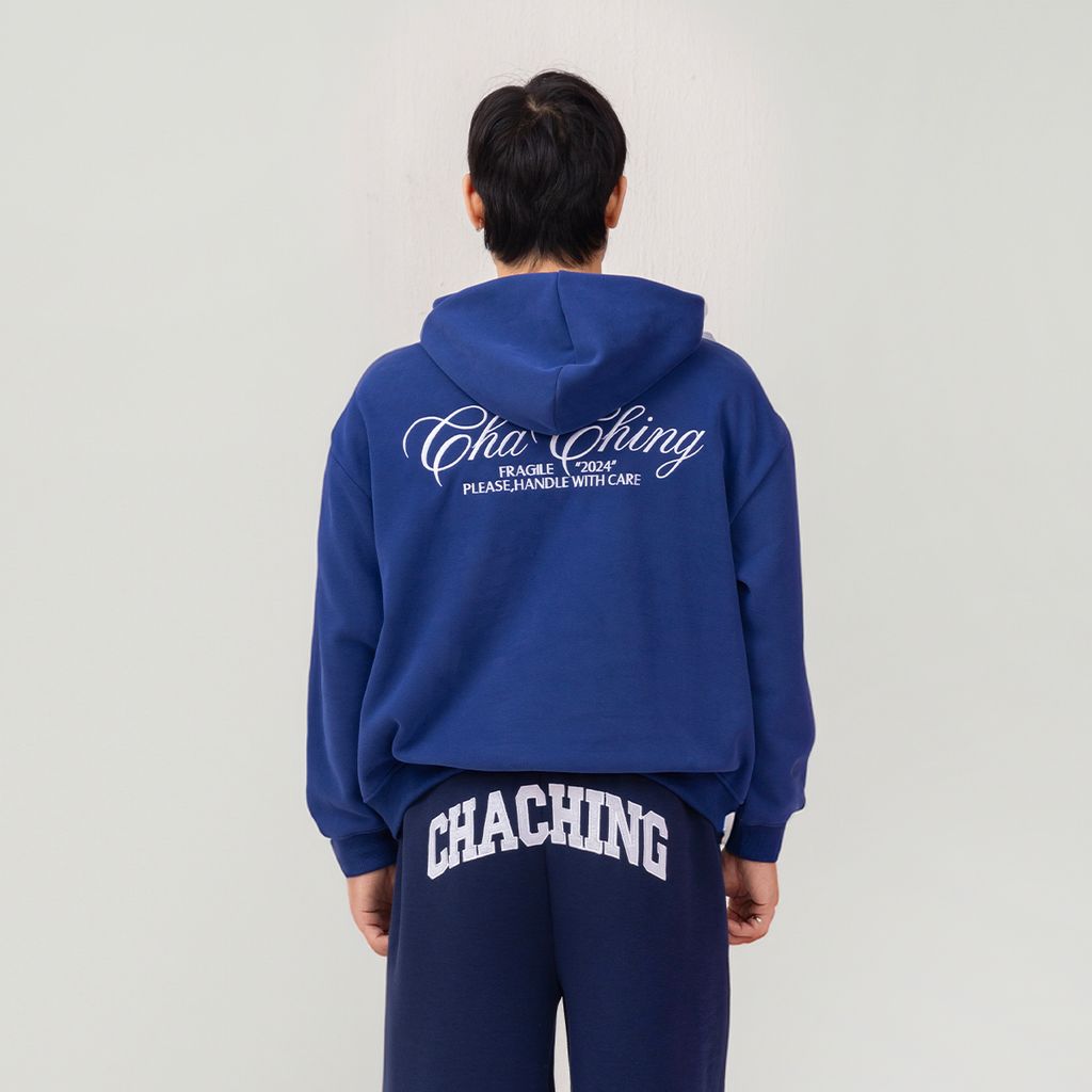 Áo Hoodie Unisex Form Oversize - Xanh than