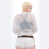  CHACHING MESH CARDIGAN – CREAM WHITE 