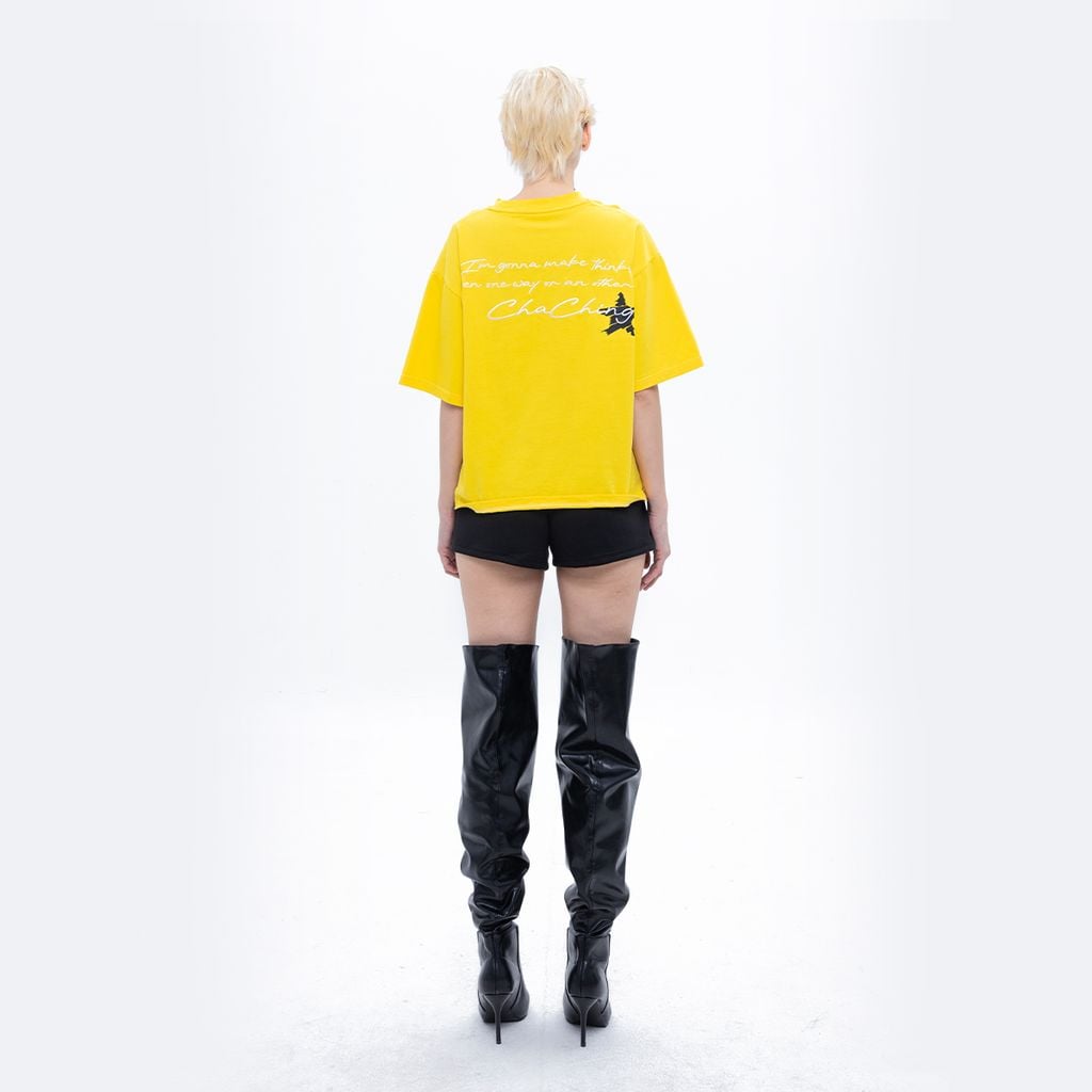 CHACHING STAMP T-SHIRT – YELLOW