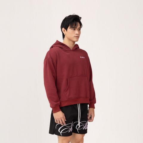 Áo Hoodie Unisex Form Oversize - Đỏ