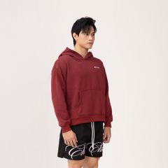 Áo Hoodie Unisex Form Oversize - Đỏ