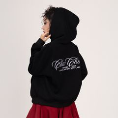 Áo Hoodie Unisex Form Oversize - Đen