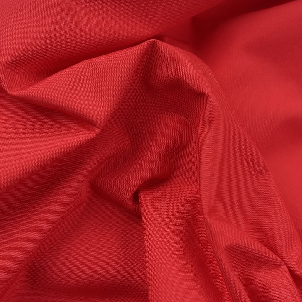 Quần Short Vải Dù Logo Thêu Unisex - Đỏ