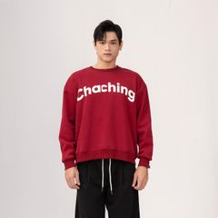 Áo Sweater Unisex Form Oversize - Đỏ
