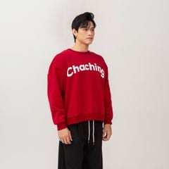 Áo Sweater Unisex Form Oversize - Đỏ