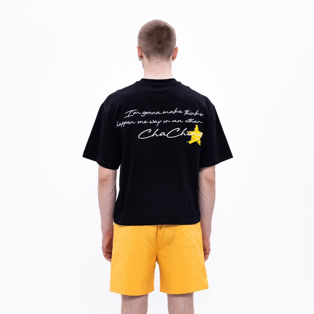CHACHING STAMP T-SHIRT – BLACK