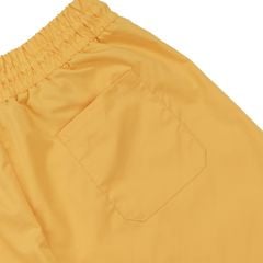 Quần Short Vải Dù Logo Thêu Unisex - Vàng