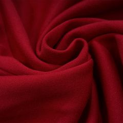 QUẦN SHORT NỈ THÊU LOGO - ĐỎ RƯỢU