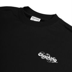 Áo Rắn Boxy In Logo Unisex - Đen