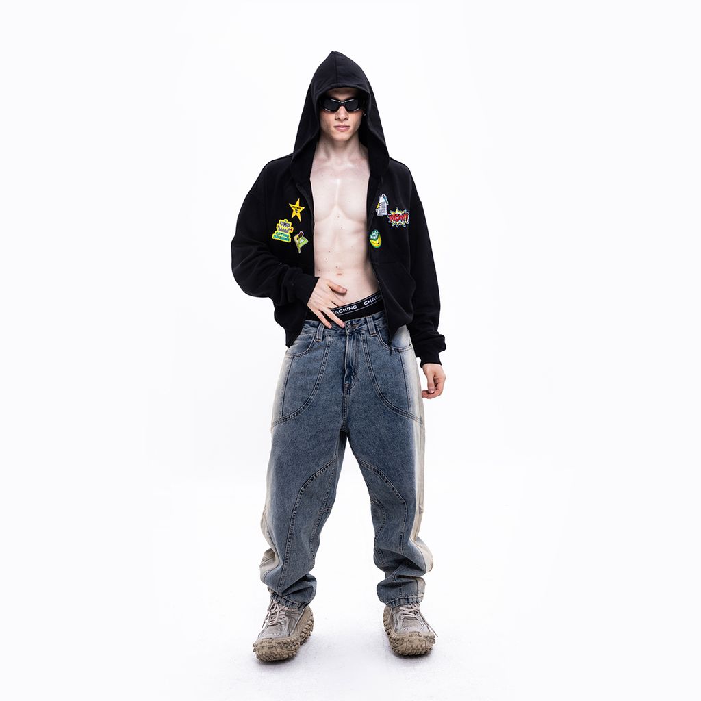 CHACHING HOODIE ZIP - ĐEN