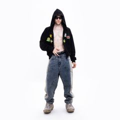 CHACHING HOODIE ZIP - ĐEN