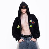  CHACHING HOODIE ZIP - ĐEN 