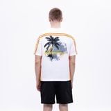  CHACHING PALM TREE T-SHIRT – WHITE & YELLOW 