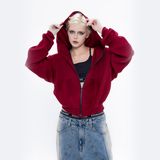  CHACHING HOODIE ZIP - ĐỎ 