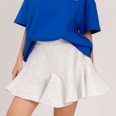 Chân Váy Dáng Xòe Nỉ Bông - Xám