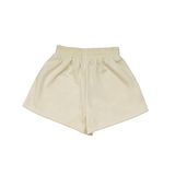  QUẦN SHORT NỈ THÊU LOGO - VÀNG KEM 