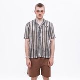  CHACHING GEOMETRIC SHIRT – Black & White Stripe 