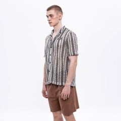 CHACHING GEOMETRIC SHIRT – Black & White Stripe