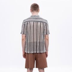 CHACHING GEOMETRIC SHIRT – Black & White Stripe