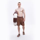  CHACHING LINEN SHORTS –  Earth Brown 