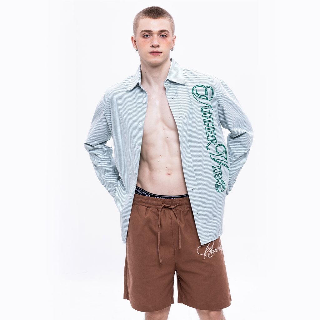 CHACHING STRIPED SHIRT – GREEN STRIPE