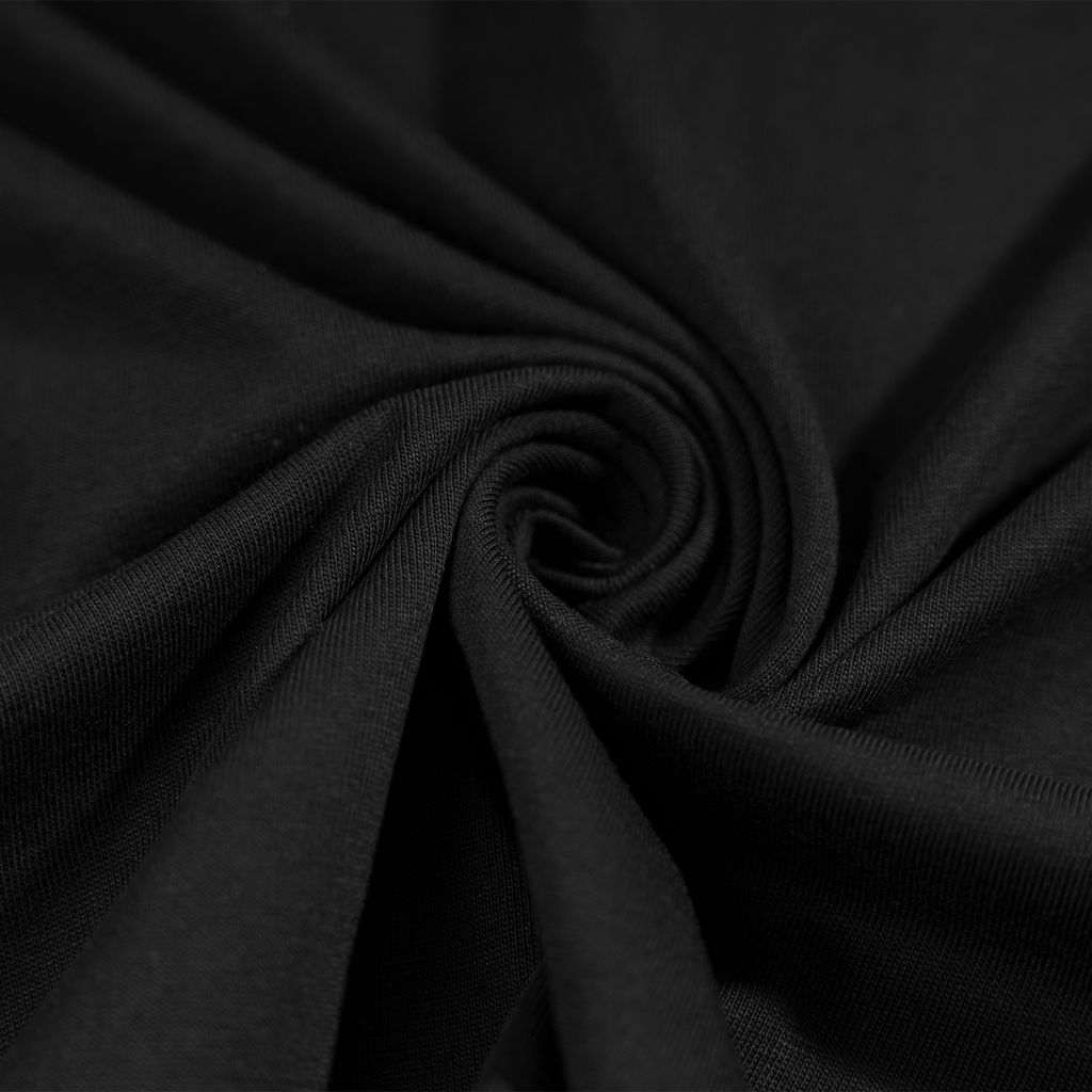 Áo Rắn Boxy In Logo Unisex - Đen