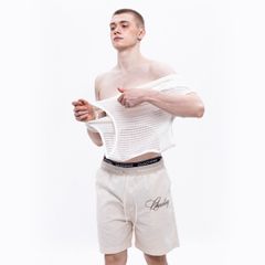CHACHING MESH TANK TOP – CREAM WHITE