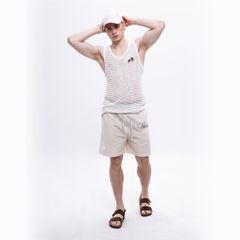 CHACHING MESH TANK TOP – CREAM WHITE