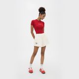  QUẦN SHORT NỈ THÊU LOGO - VÀNG KEM 