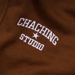 QUẦN SHORT NỈ THÊU LOGO - CAFE