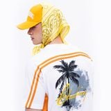  CHACHING PALM TREE T-SHIRT – WHITE & YELLOW 