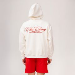 Áo Hoodie Unisex Form Oversize - Trắng