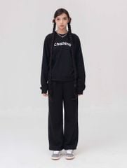 Set Đồ Nỉ Dài Tay và Quần Dài - Đen