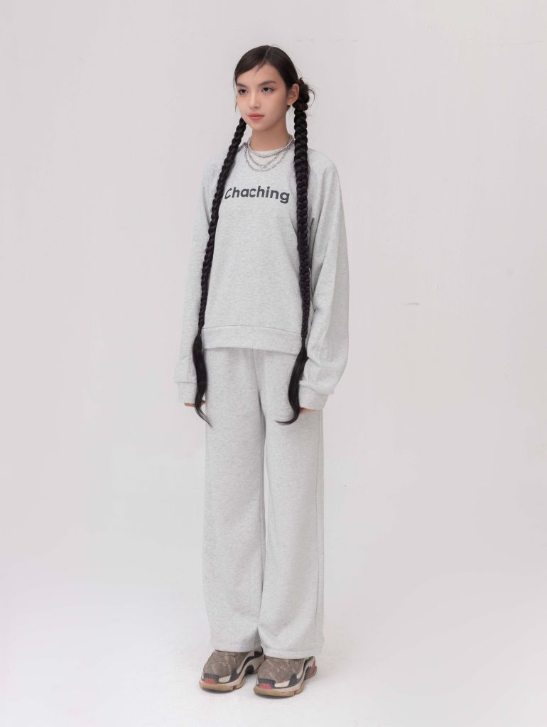 Set Đồ Nỉ Dài Tay và Quần Dài - Xám