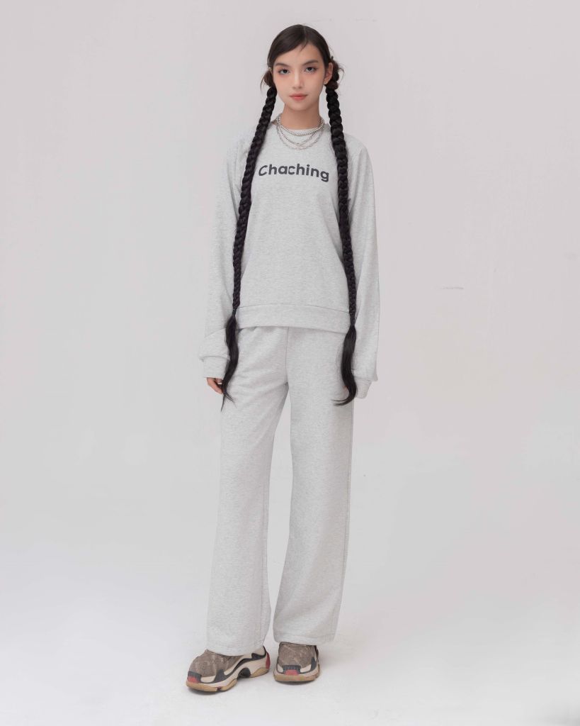 Set Đồ Nỉ Dài Tay và Quần Dài - Xám