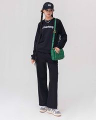 Set Đồ Nỉ Dài Tay và Quần Dài - Đen